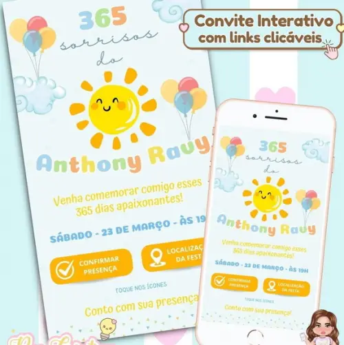 Convite Interativo 365 Sorrisos