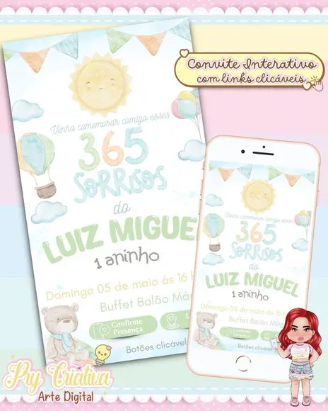 Convite Interativo 365 Sorrisos