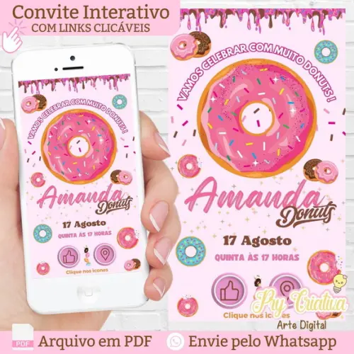 Convite Interativo Donuts