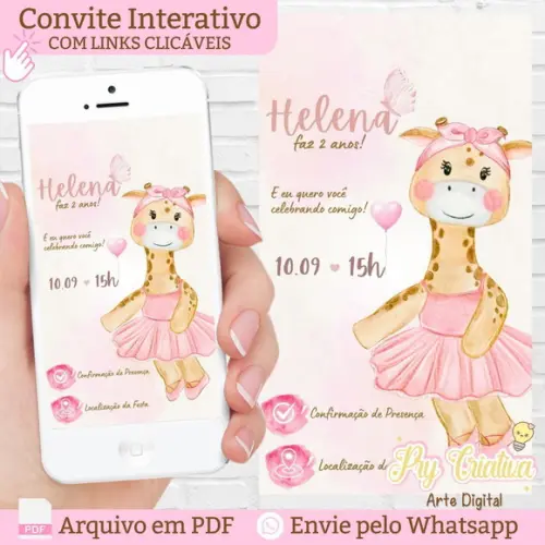 Convite Interativo Girafa