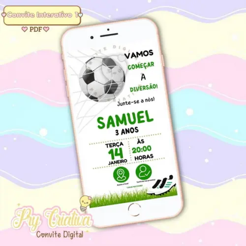 Convite Interativo Futebol