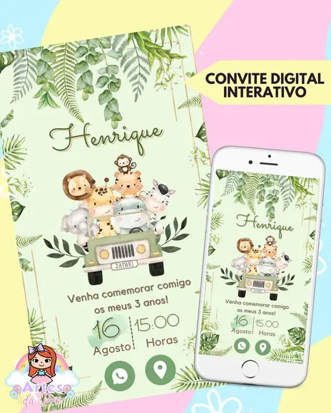 Convite Interativo Safari