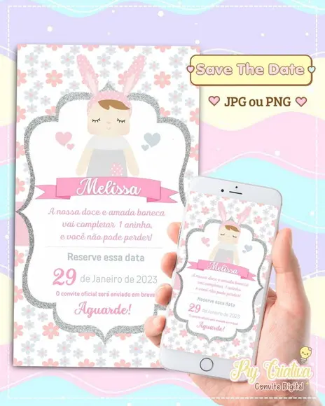 Save The Date Boneca Metoo Doll Digital