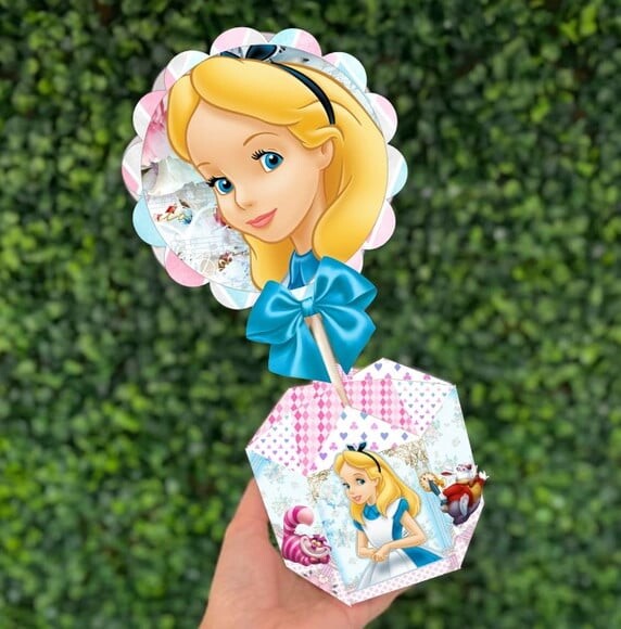 Arquivo Digital Centro de Mesa Alice no Pais das Maravilhas