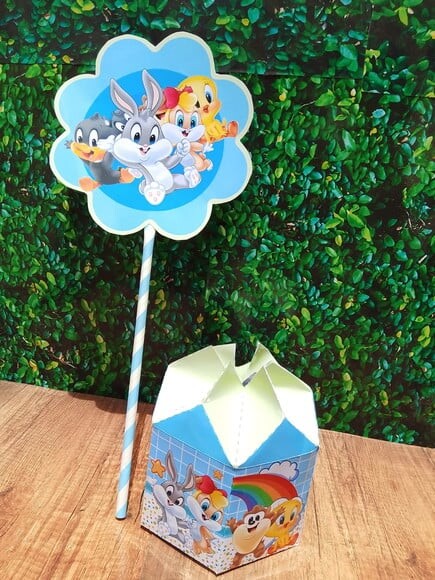 Arquivo Digital Centro de Mesa Baby Looney Tunes s/ Nome