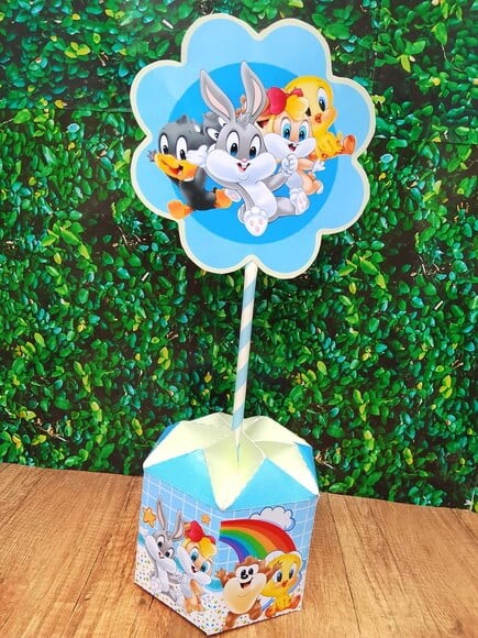 Arquivo Digital Centro de Mesa Baby Looney Tunes s/ Nome
