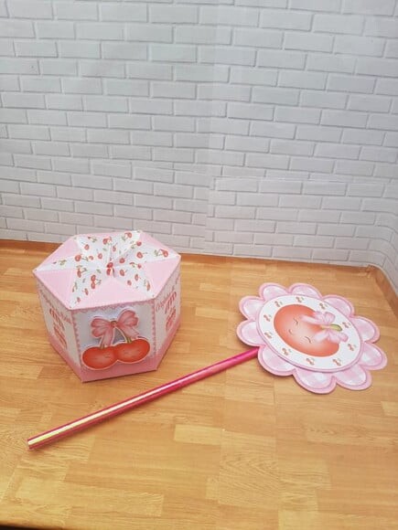 Arquivo Digital Centro de Mesa Cerejinha Rosa sem Nome