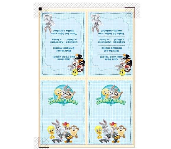 Arquivo Digital Plaquinha Baby Loney Tune Studio/pdf s/ Nome