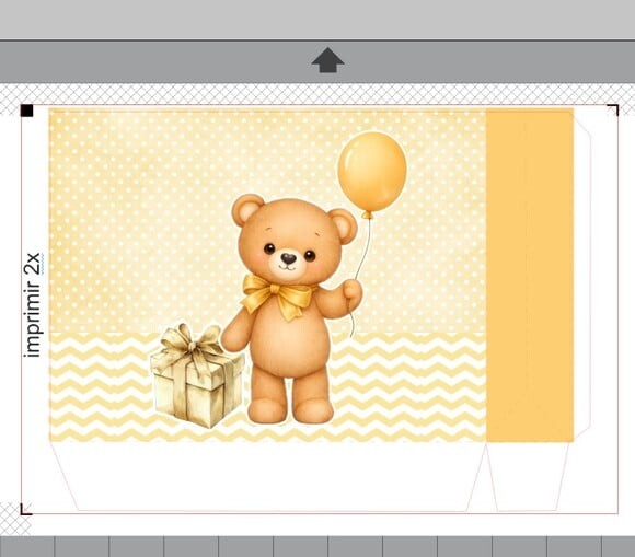 Arquivo Digital Sacolinha Cha de Bebê Studio e pdf sem Nome