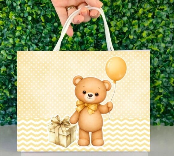 Arquivo Digital Sacolinha Cha de Bebê Studio e pdf sem Nome