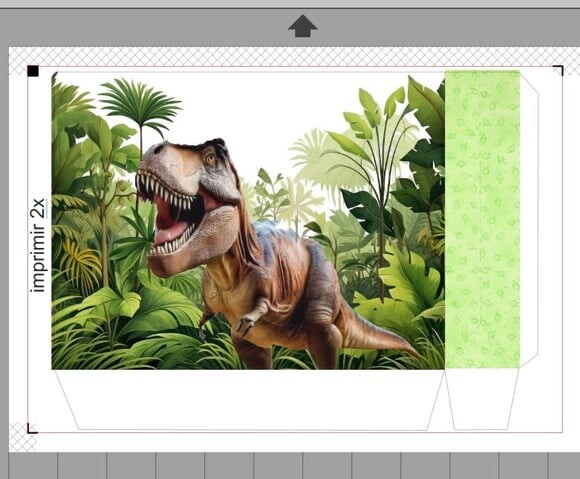 Arquivo Digital Sacolinha Dinossauro Studio e pdf sem Nome