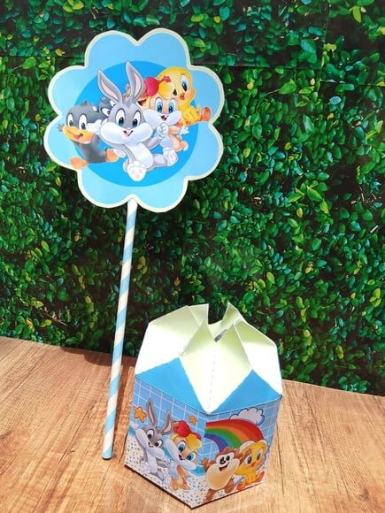 Arquivo Digital Centro de Mesa Baby Looney Tunes s/ Nome
