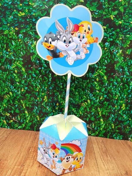 Arquivo Digital Centro de Mesa Baby Looney Tunes s/ Nome