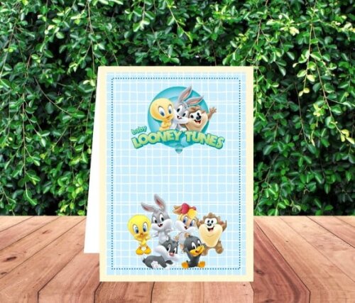 Arquivo Digital Plaquinha Baby Loney Tune Studio/pdf s/ Nome