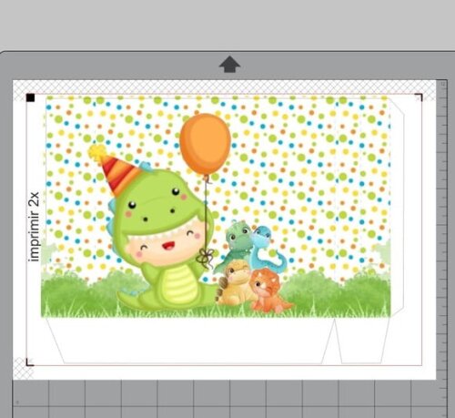 Arquivo Digital Sacolinha Baby Dinossauro Studio pdf s/ Nome