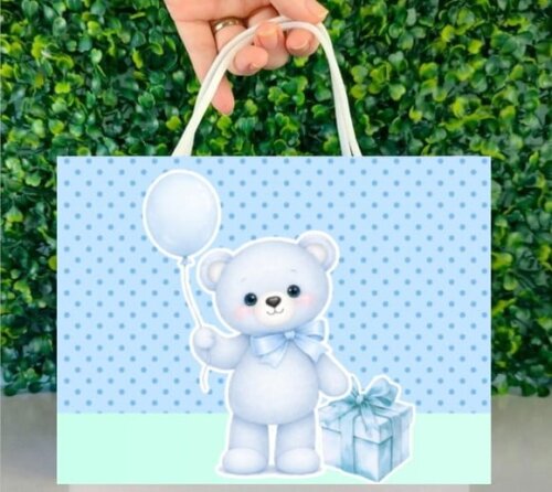 Arquivo Digital Sacolinha Cha de Bebê Studio e pdf sem Nome