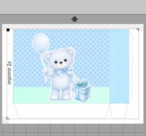 Arquivo Digital Sacolinha Cha de Bebê Studio e pdf sem Nome