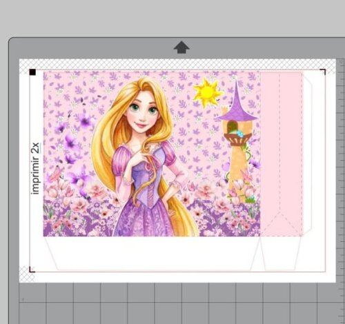 Arquivo Digital Sacolinha Rapunzel Studio pdf s/ Nome