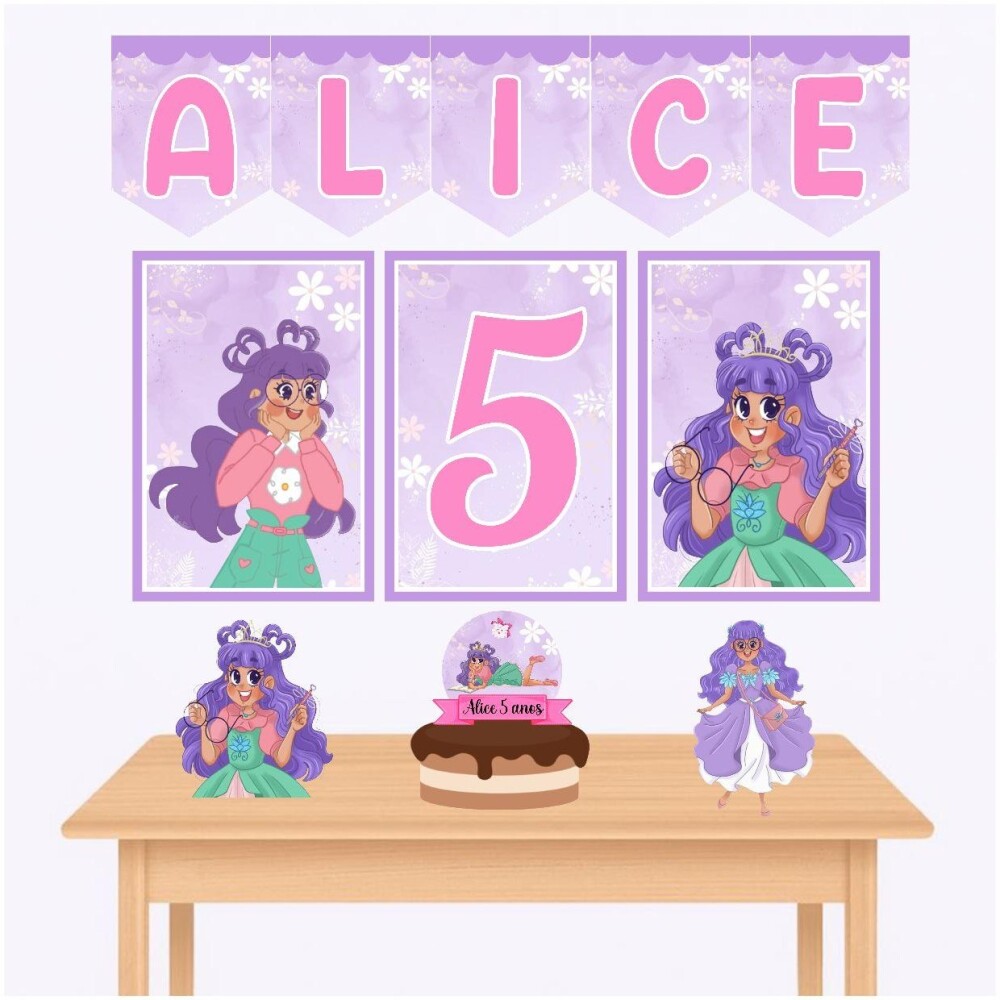 Kit só um bolinho diário de uma princesa desastrada kit festa p
