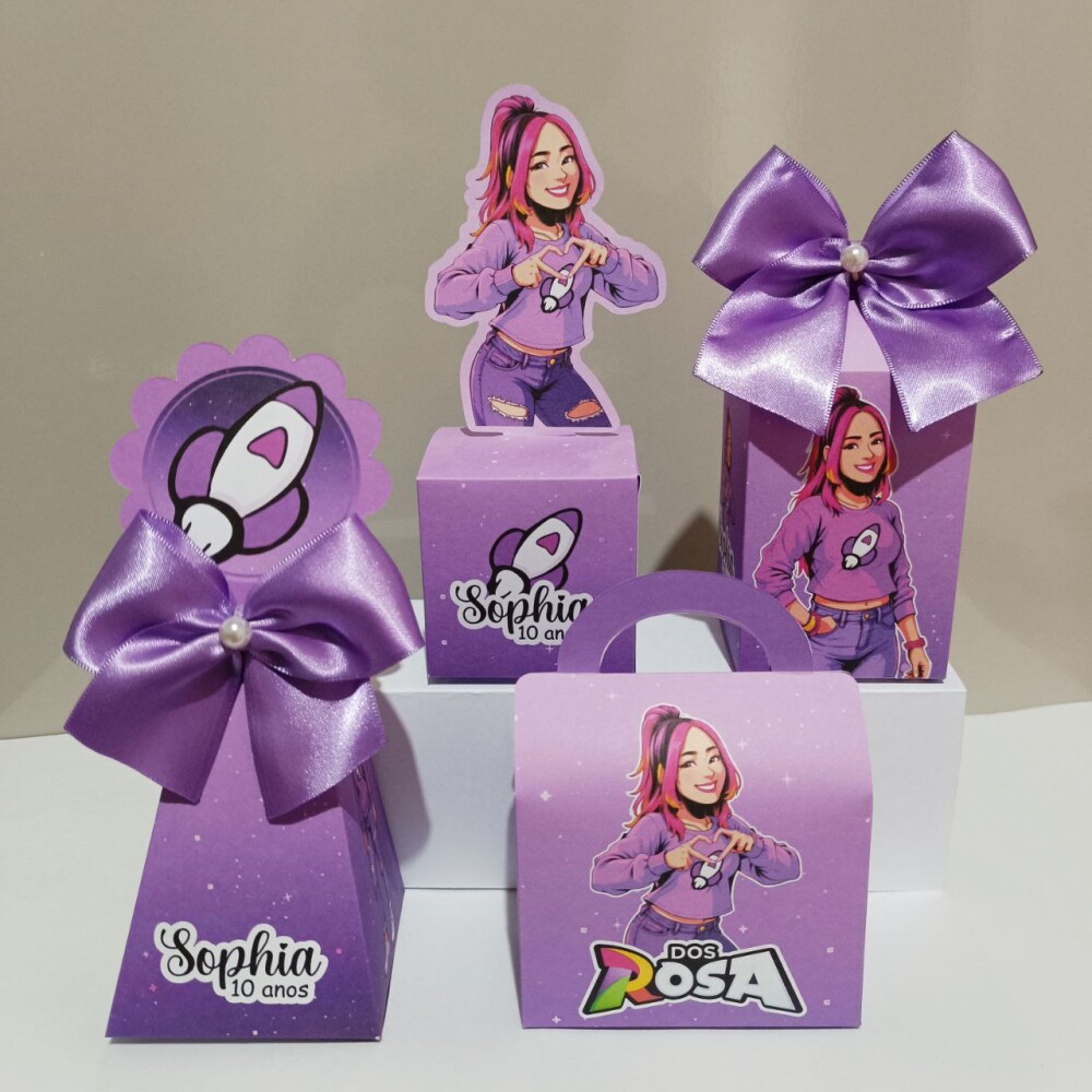 Kit Personalizados Ketlen dos rosa kit festa Katlen dos rosa 20 c