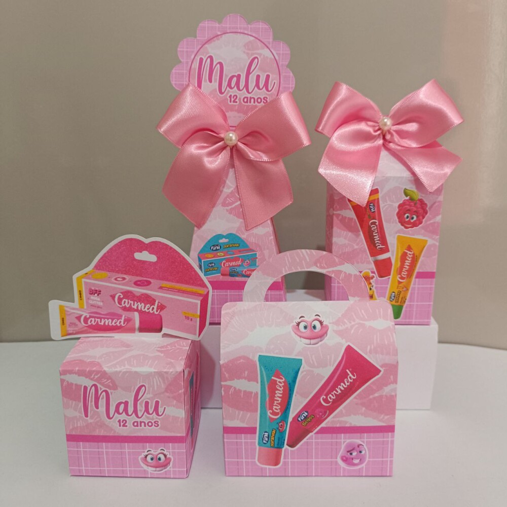Kit Personalizados carmed kit festa carmed 20 caixas