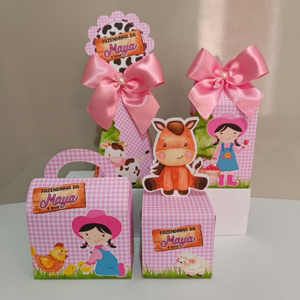 Kit Personalizados Fazendinha rosa kit festa fazendinha rosa 20 c