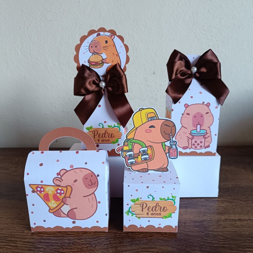 Kit Personalizados capivara menino kit festa capivara menino 20 c