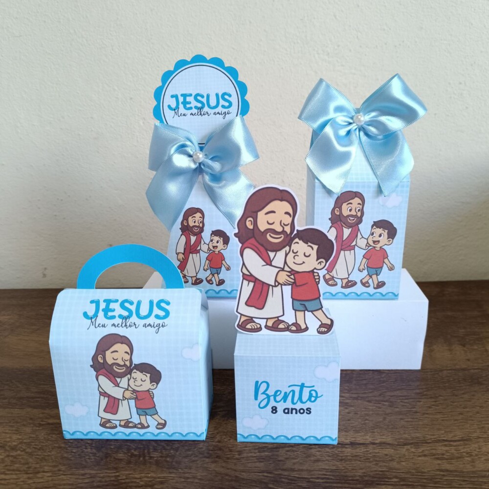 Kit Personalizados Jesus kit festa Jesus 20 caixas