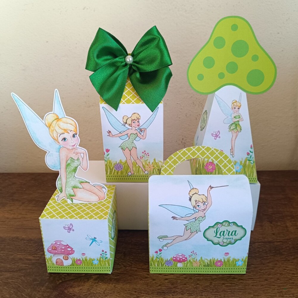Kit Personalizados sininho tinker Bell kit festa sininho 20 caixa