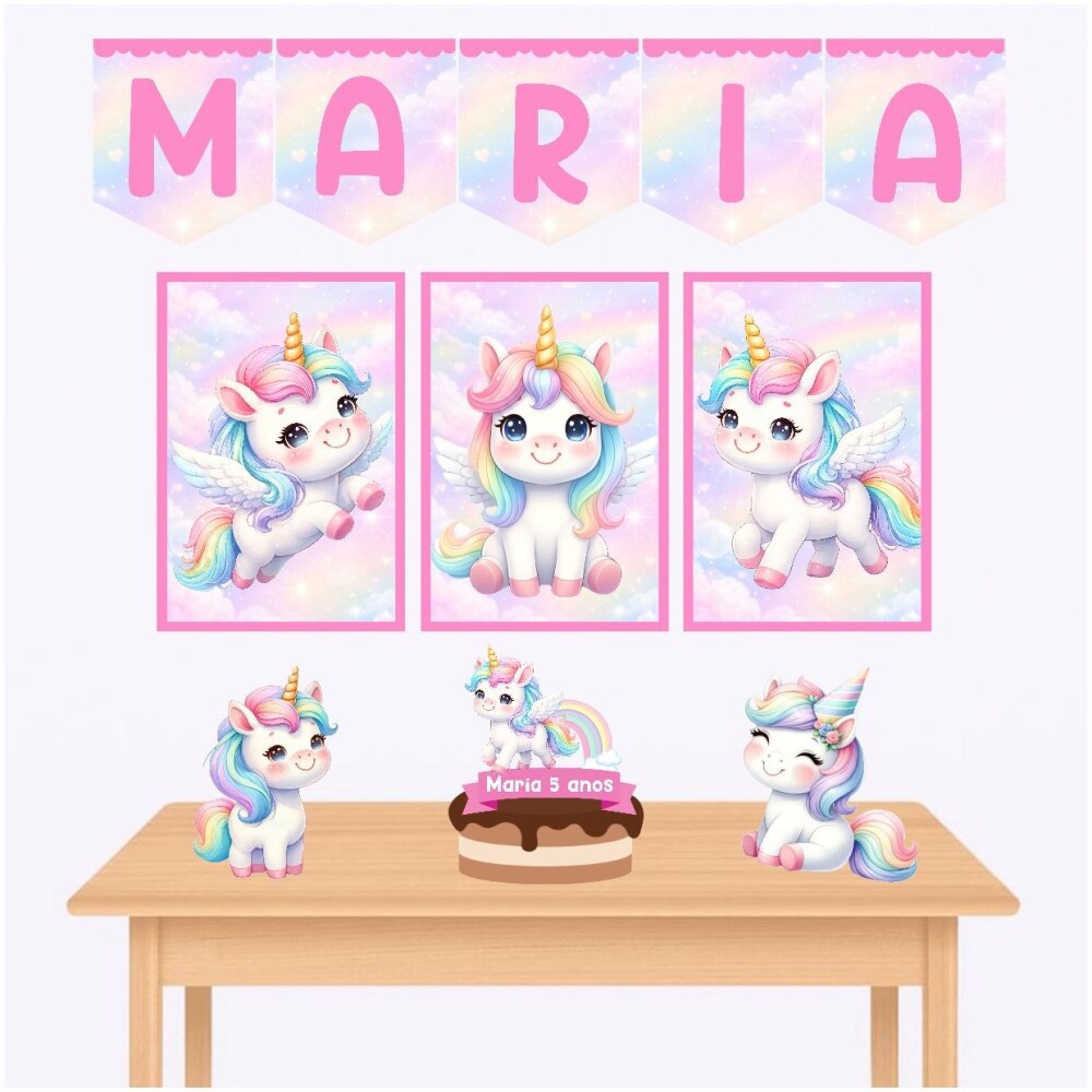 Kit só um bolinho unicórnio kit festa unicórnio personalizado