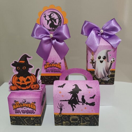 Kit Personalizados halloween kit festa halloween 20 caixas