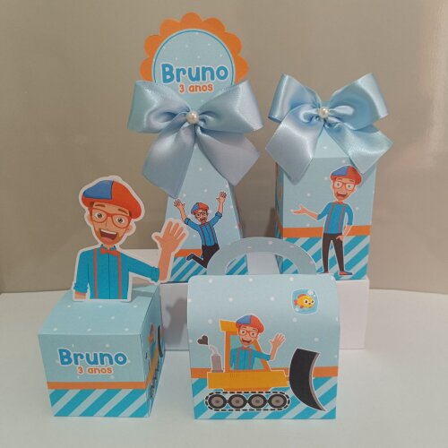Kit Personalizados Blippi kit festa Blippi 20 caixas