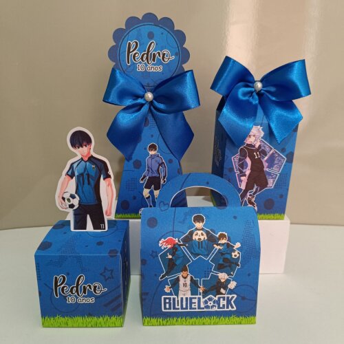 Kit Personalizados Blue loock kit festa blue loock 20 caixas