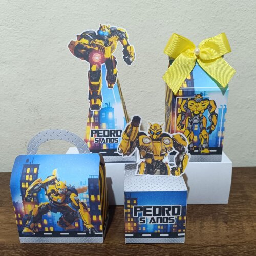 Kit Personalizados Bumblebee Transformers kit festa Transformers Bumblebee 20 caixas