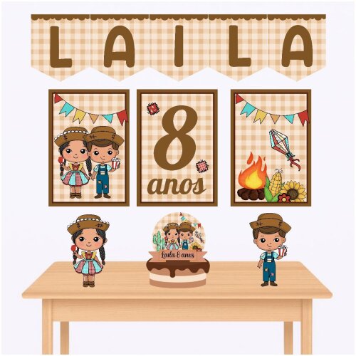 Kit só um bolinho festa junina kit festa arraiá personalizado