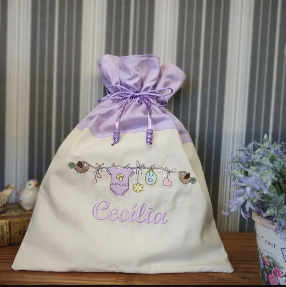 Saquinho organizador impermeável personalizado🌷
