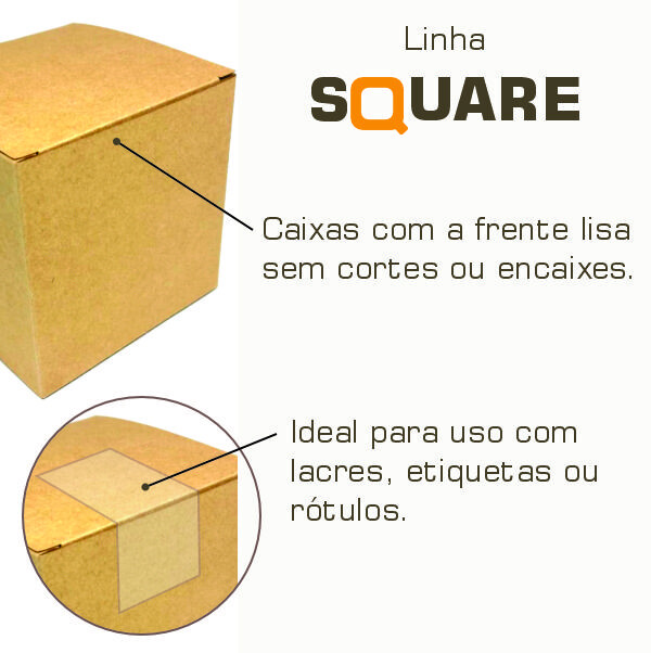 Caixinha para vela artesanal 8x8x8 cm em kraft natural 350g - 25