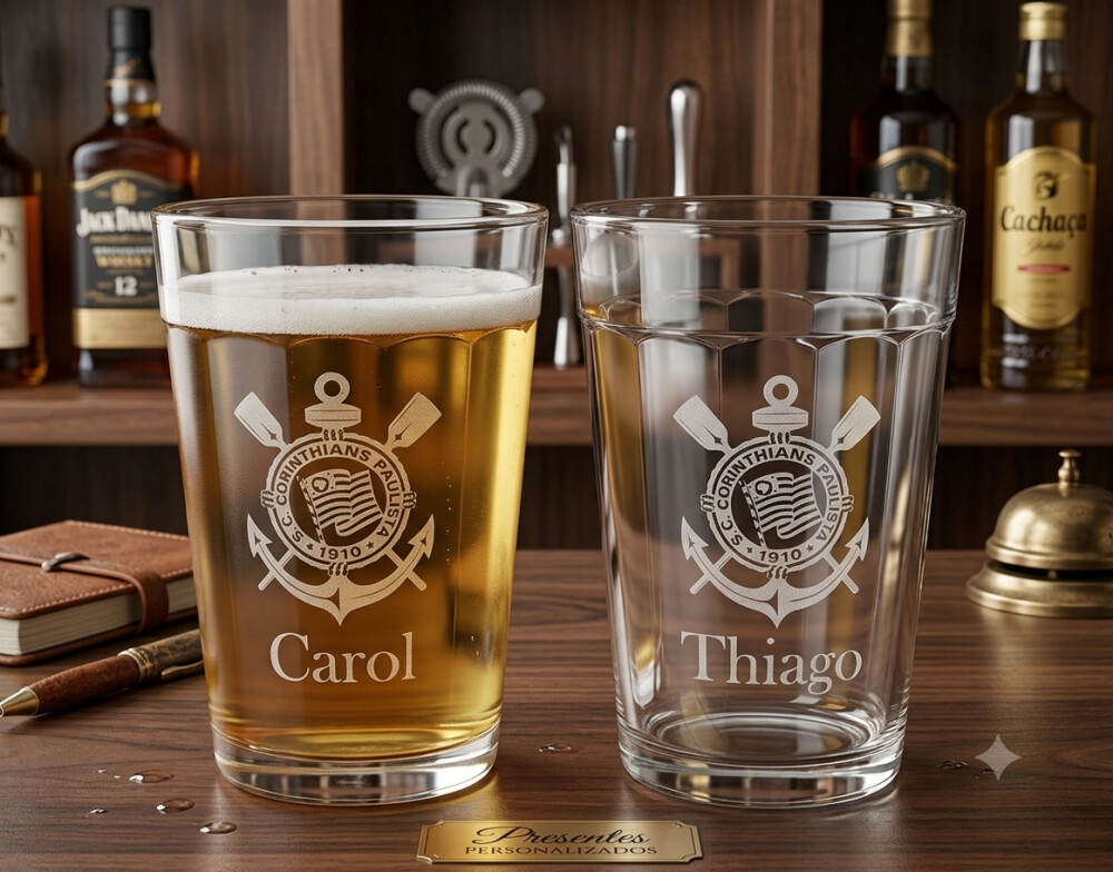 Copo Americano Vidro 190ml Personalizado a Laser