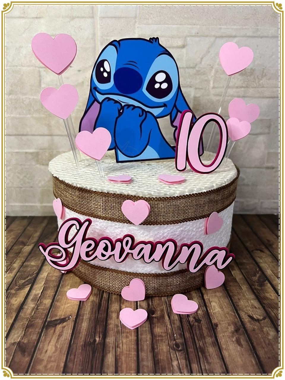 Arquivo de corte topo de bolo Stitch