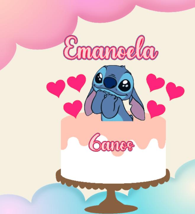 Arquivo de corte topo de bolo Stitch