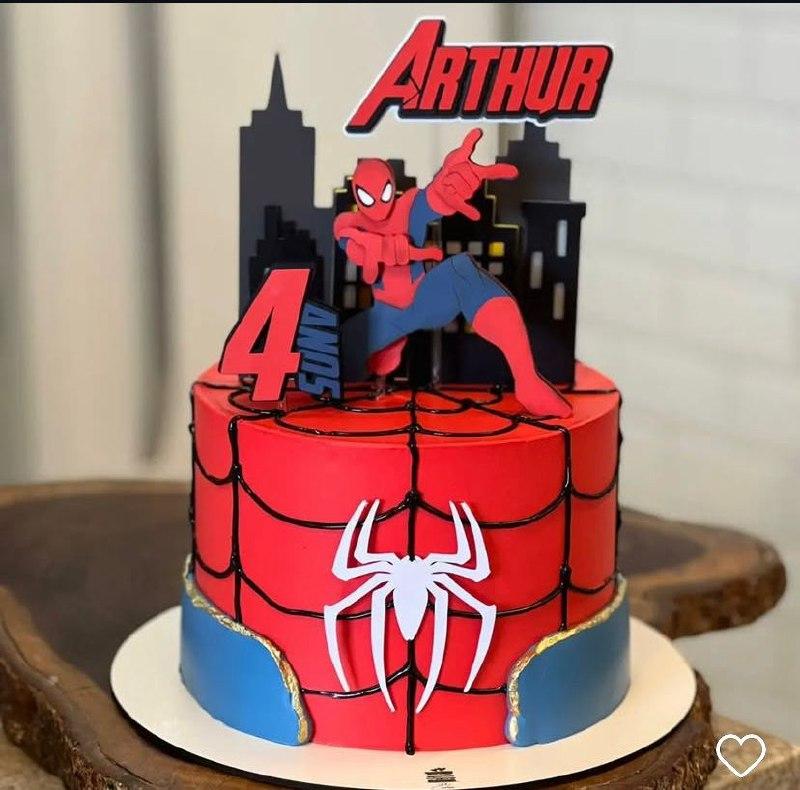 Topo de bolo Homem Aranha