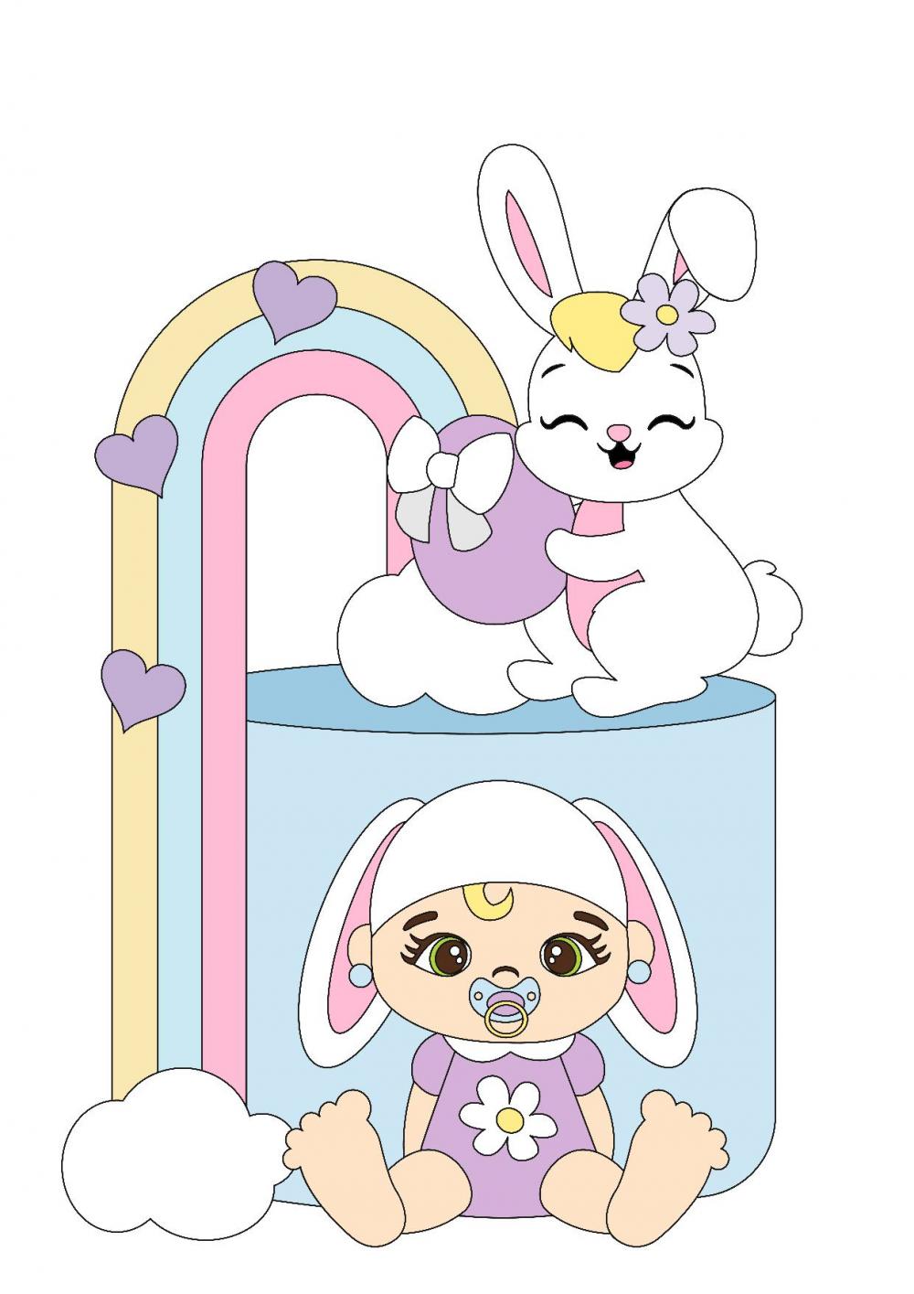 Arquivo de corte topo de bolo Páscoa