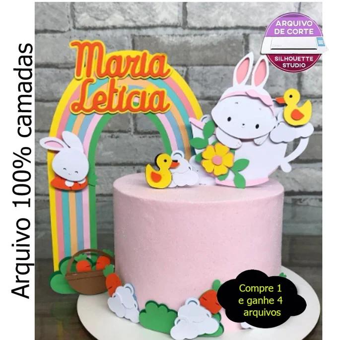 Arquivo de corte topo de bolo Páscoa