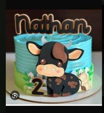 Arquivo de corte topo de bolo Boi da Cara Preta