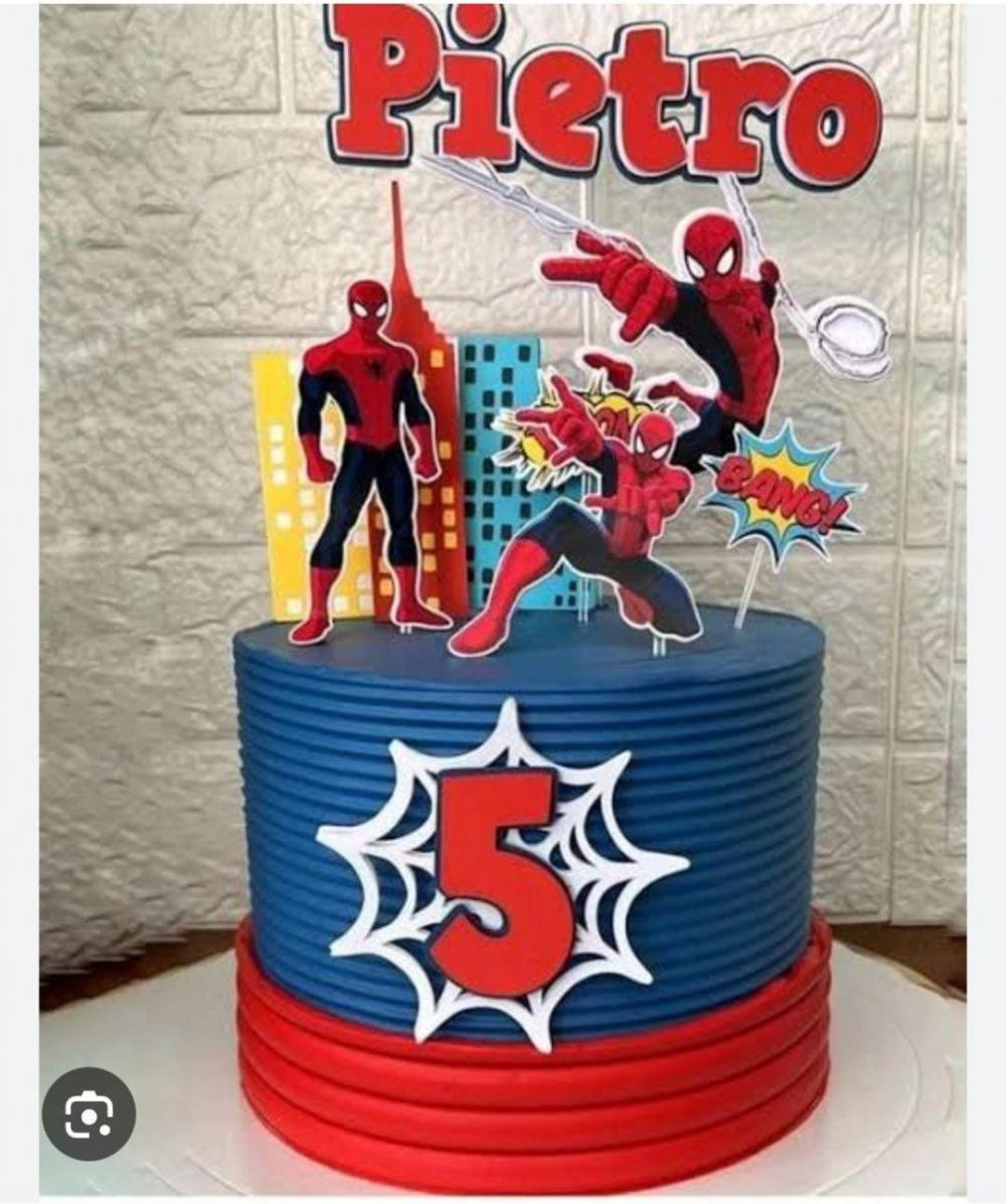 Arquivo de corte Topo de bolo Homem Aranha