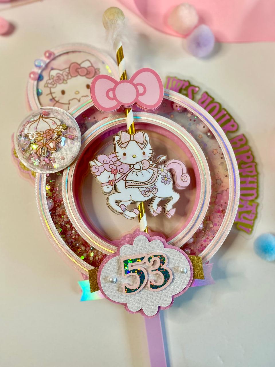 Arquivo de corte topo de bolo Hello Kitty