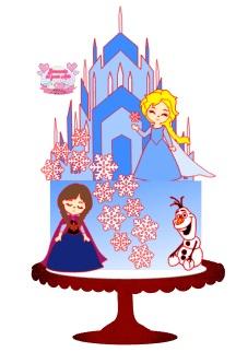 Arquivo de corte topo de bolo frozen