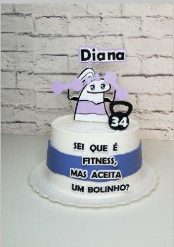 Arquivo de corte Topo de bolo Flork Academia