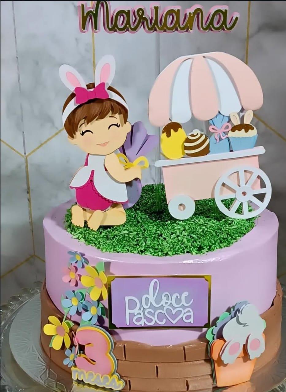 Arquivo de corte topo de bolo Páscoa