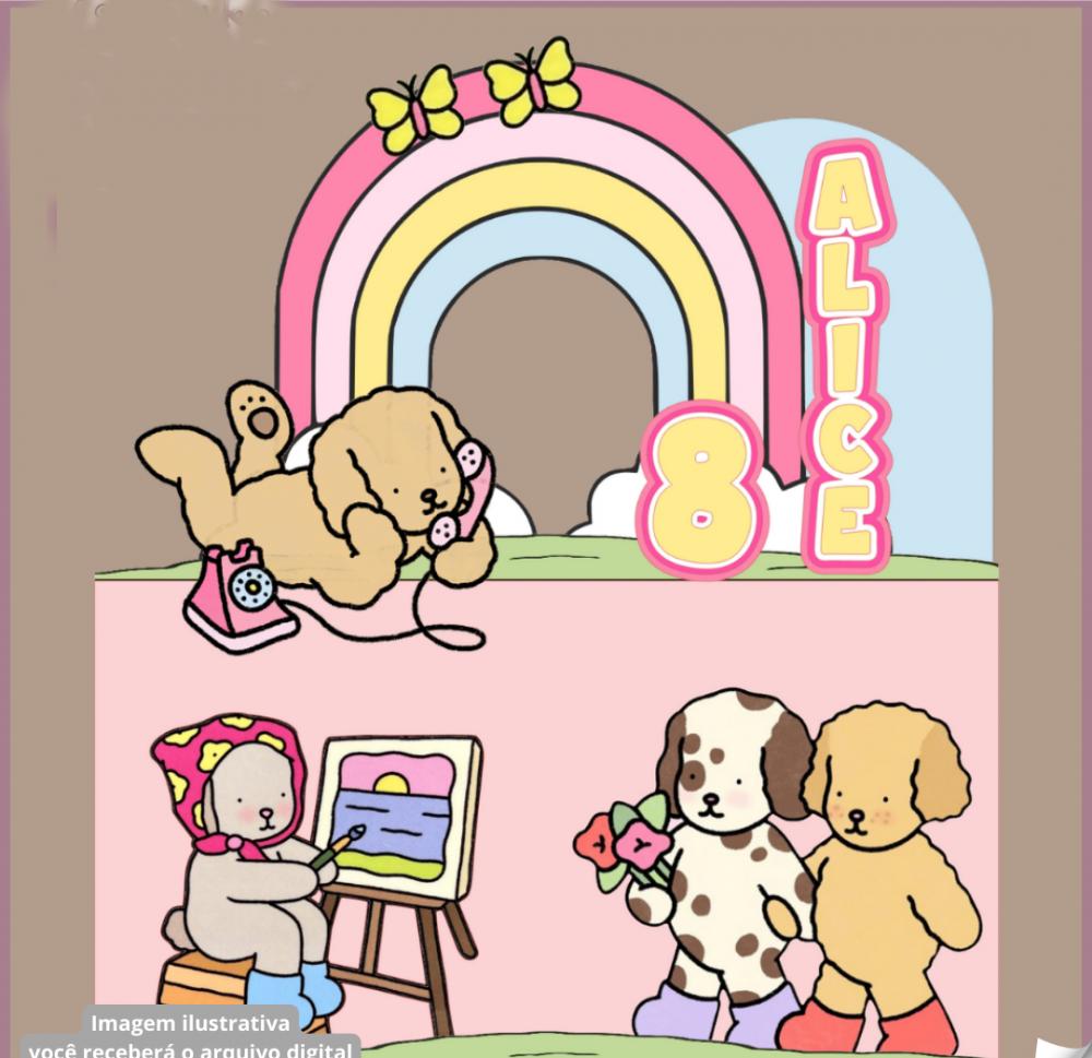 Arquivo de corte topo de bolo bobbie goods